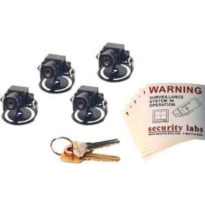  Security Labs SLC 128 4P Black/White Camera Savings Pack 