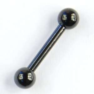    14g, 3/8 long, Black, Balls 4mm Inc. Halftone Bodyworks Jewelry
