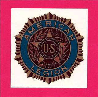 American Legion Insignia Emblem Water Transfer Decal  