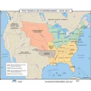   30065 U.S. History Wall Maps   Missouri Compromise