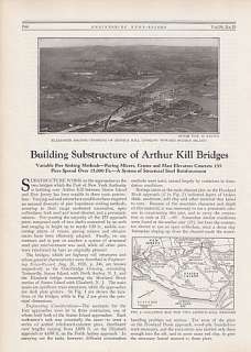   Article Building Substructure Arthur Kill Bridges New York  