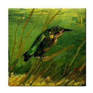 The Kingfisher By Vincent Van Gogh Tile Trivet