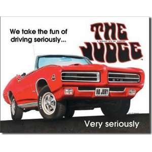  Pontiac GTO The Judge Car Retro Vintage Tin Sign