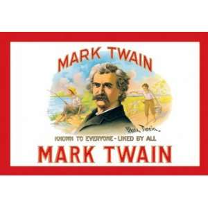  Mark Twain Cigars 20X30 Canvas Giclee