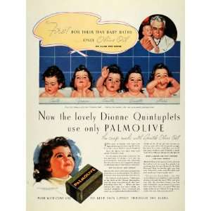   Ad Palmolive Peet Olive Oil Soap Dionne Quintuplet   Original Print Ad