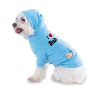  I Love/Heart Drake Hooded (Hoody) T Shirt with pocket for 