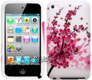 FLORAL GEL CASE COVER for iPOD TOUCH 4 4TH GENERATION  