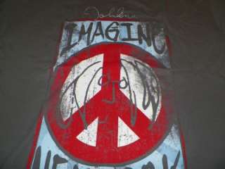 NEW John Lennon Beatles Shirt Imagine Peace New York 1972 Peace Tour 