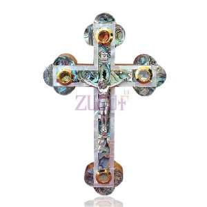  23cm Mother Of Pearl Orthodox Cross 