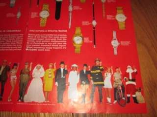   Ad Santa & Jeweler agree Watches Best Gift ad 60s Bulova ads  