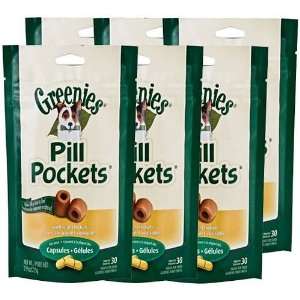   6PK Pill Pockets LARGE Dog 47.4 oz (180 Chicken pockets)