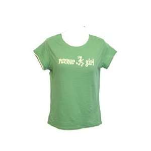  Runner Girl Pima Cotton Fitted Shirt Size Large(Green 