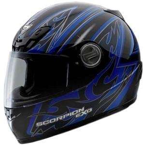 Scorpion EXO 400 Octane Helmet   Small/Blue Automotive
