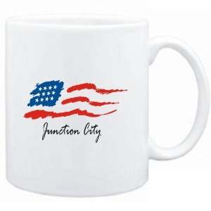   Mug White  Junction City   US Flag  Usa Cities