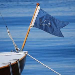   Detroit Lions 18.5 x 12 Light Blue Boat Flag