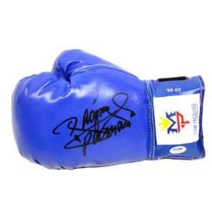  Manny Pacquiao Signed Autographed Blue Boxing Glove Psa 