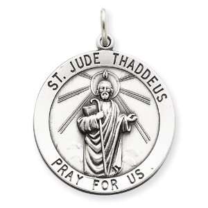  Sterling Silver St. Jude Thaddeus Medal Jewelry