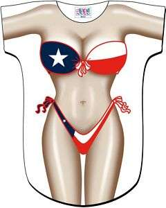 Texas Texan Bikini Swimsuit Cover Up Tee T Shirt New  