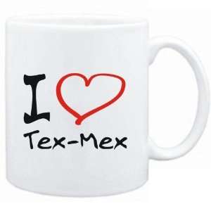  Mug White  I LOVE Tex Mex  Music