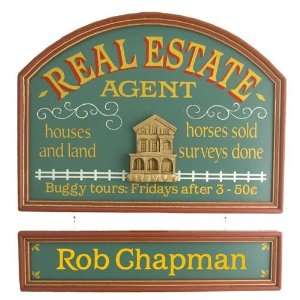  Personalized Real Estate Agent Custom Wall Pub Sign