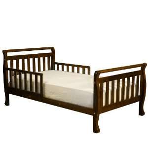  Kids Toddler Bed with Guard Rails in Espresso Finish 