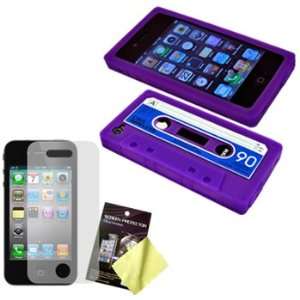 Wireless brand Purple/Blue Silicone Cassette Tape Skin / Case / Cover 