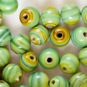   Glass Druk Beads   HurriCane Terra Nostra 50pc Arts, Crafts & Sewing