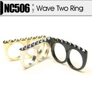 NC506 Wave Two Finger Ring [Big Sale]  