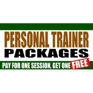    3x6 Vinyl Banner   Gym Personal Trainer BOGO 