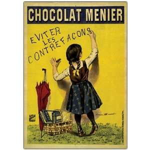  Chocolate Menier by Firmin Boisset Framed 24 x 32 Canvas 