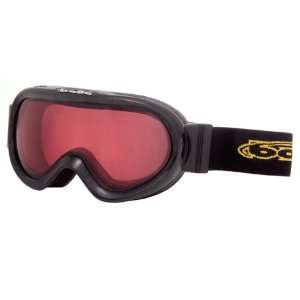  Bolle Boost Childs Ski Goggles   Shiny Black Frame & Vermillon Lens 