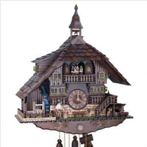   Chalet 8 Day Movement Cuckoo Clock with Bell Tower
