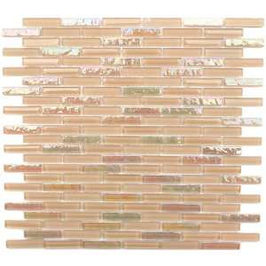 Tender Bamboo Iridescent Glass Mosaic Tile Mix