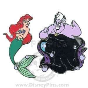 Disney Pins   The Little Mermaid   Ariel and Ursula   2 Pin Set   Pin 