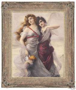 Enchanted Maidens   Edouard Bisson Canvas Giclee Framed  