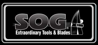 SOG SEAL Team & Sheath Knife Black 50/50 Serrated Blade Tactical 