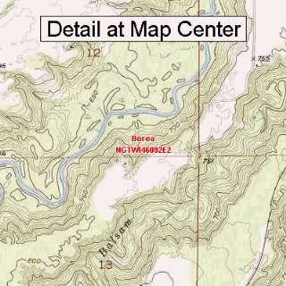  USGS Topographic Quadrangle Map   Borea, Wisconsin (Folded 