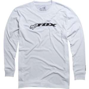  Fox Racing F3 Tech Mens Long Sleeve Fashion Shirt   White 