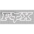 NEW FOX RACING 10 INCH 10 WHITE TDC CAR TRAILER TRUCK WINDOW STICKERS 
