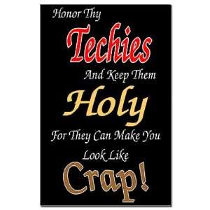  Holy Techies Funny Mini Poster Print by  Patio 