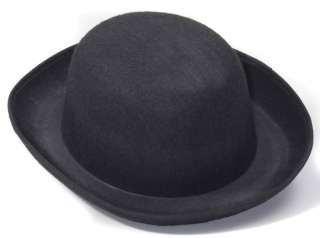 Mens Victorian Steampunk Black Derby Bowler Costume Hat 721773662430 