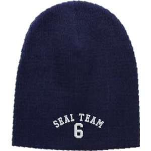  Seal Team 6 Embroidered Skull Cap   Navy 