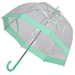  Frankford Clear Bubble Umbrella   Green Trim Clothing