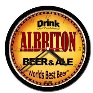  ALBRITON beer and ale wall clock 
