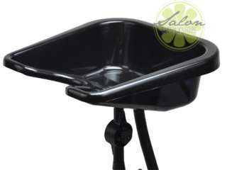   Adjustable Large Shampoo Basin Hair Bowl Salon Black Equipment  