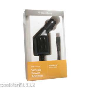 New BlackBerry Original Micro USB Car Charger for Bold 9900 9930 