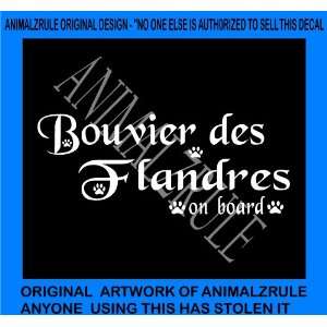  BOUVIER DES FLANDRES VINYL DECAL 