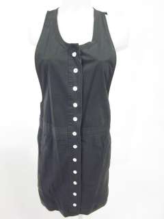 ROGAN FOR TARGET Black Button Front Sleeveless Dress S  