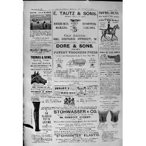 1900 Advertisement Tautz Tailors Dore Stohwasser Beechams Pills Benson 