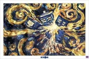 DOCTOR WHO POSTER Exploding Tardis by Vincent Van G NEW  